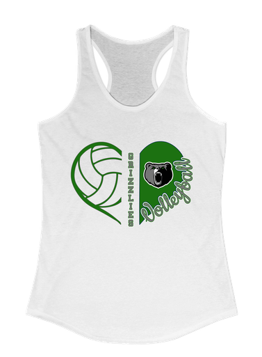 Pajaro Valley Grizzlies Heart Volleyball Women's Tank Top