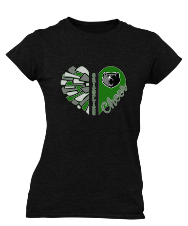 Pajaro Valley Grizzlies Heart Cheer Women's SS T-Shirt