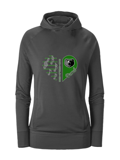 Pajaro Valley Grizzlies Heart Band Women's Hoodie