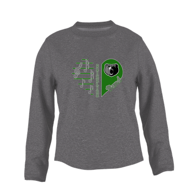Pajaro Valley Grizzlies Heart Band Women's Sweatshirt