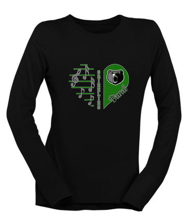 Pajaro Valley Grizzlies Heart Band Women's Premium LS T-Shirt