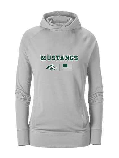 Kennesaw Mustangs Team Colors Flag Women's Hoodie