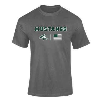 Kennesaw Mustangs Team Colors Flag Men's Premium SS T-Shirt