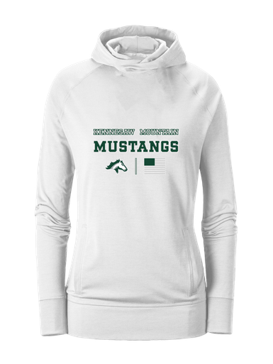 Kennesaw Mustangs Spirit Flag Women's Hoodie