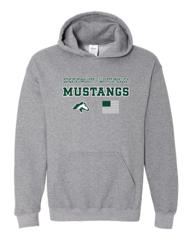 Kennesaw Mustangs Spirit Flag Men's Hoodie