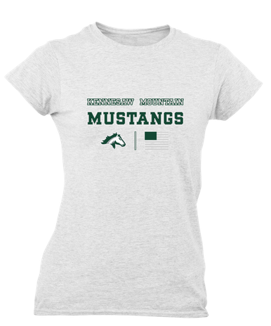 Kennesaw Mustangs Spirit Flag Women's SS T-Shirt