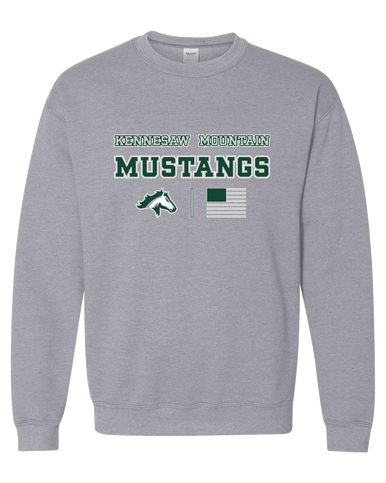 Kennesaw Mustangs Spirit Flag Men's Sweatshirt