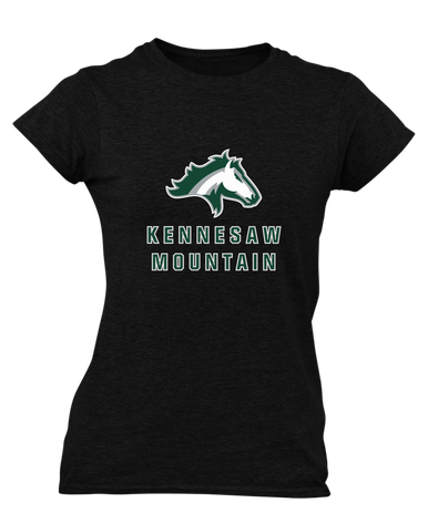 Kennesaw Mustangs Mascot #2 Women's Premium SS T-Shirt