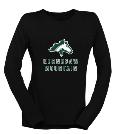 Kennesaw Mustangs Mascot #2 Women's Premium LS T-Shirt
