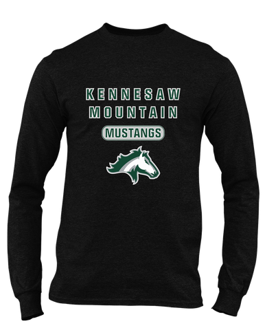 Kennesaw Mustangs Mascot #3 Men's LS T-Shirt