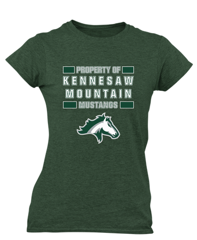 Kennesaw Mustangs Property Of Women's Premium SS T-Shirt