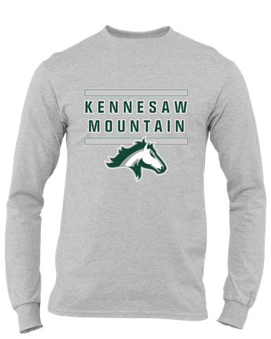 Kennesaw Mustangs Mascot #4 Men's LS T-Shirt