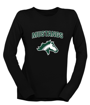 Kennesaw Mustangs Mascot #6 Women's LS T-Shirt