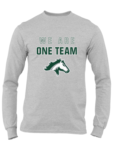 Kennesaw Mustangs We Are One Team Men's LS T-Shirt
