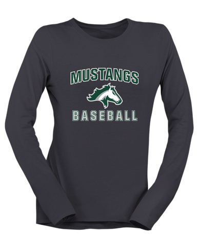 Kennesaw Mustangs Baseball #1 Women's LS T-Shirt