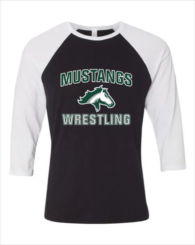 Kennesaw Mustangs Wrestling Men's Baseball T-Shirt