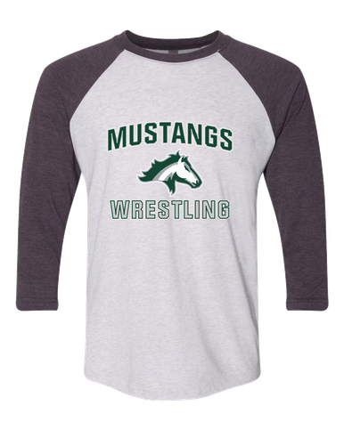 Kennesaw Mustangs Wrestling Women's Baseball T-Shirt