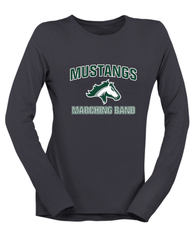 Kennesaw Mustangs Marching Band Women's Premium LS T-Shirt