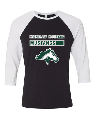 Kennesaw Mustangs Mascot #7 Men's Baseball T-Shirt