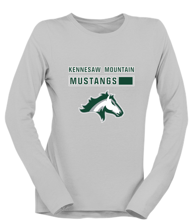 Kennesaw Mustangs Mascot #7 Women's LS T-Shirt