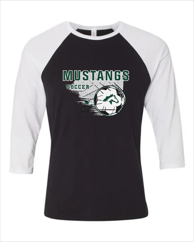 Kennesaw Mustangs Soccer #2 Men's Baseball T-Shirt