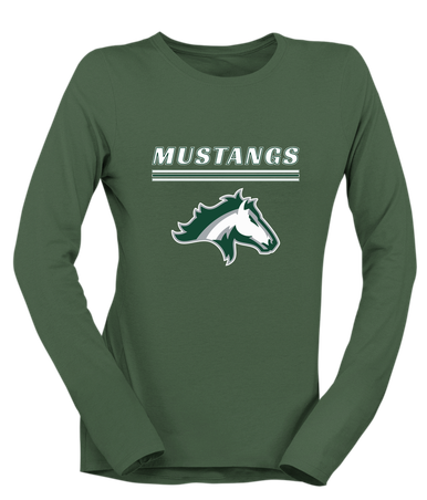 Kennesaw Mustangs Mascot #8 Women's LS T-Shirt