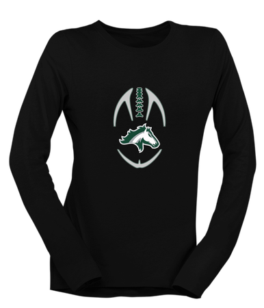 Kennesaw Mustangs Football #4 Women's LS T-Shirt
