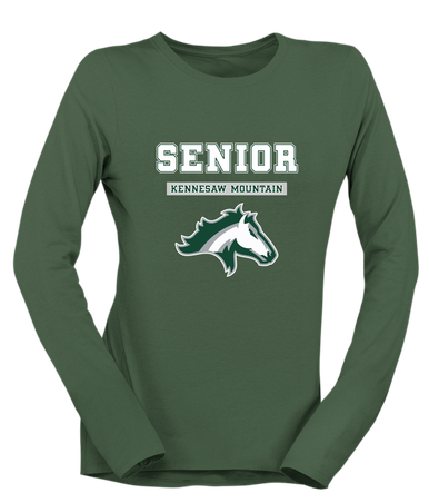 Kennesaw Mustangs Senior #2 Women's LS T-Shirt