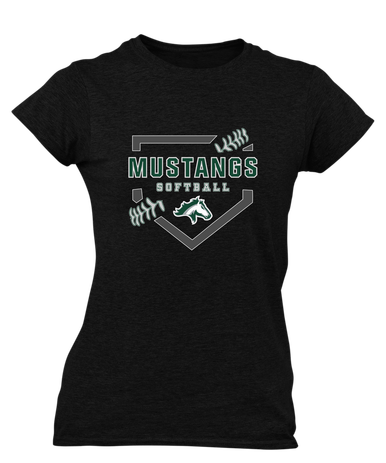 Kennesaw Mustangs Softball #2 Women's Premium SS T-Shirt