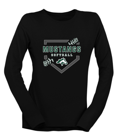 Kennesaw Mustangs Softball #2 Women's Premium LS T-Shirt