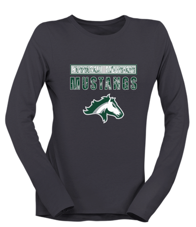 Kennesaw Mustangs Mascot #9 Women's Premium LS T-Shirt