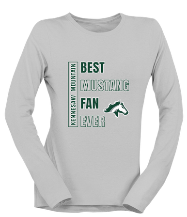 Kennesaw Mustangs Best Mustang Fan Women's LS T-Shirt