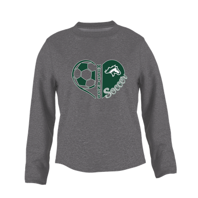 Kennesaw Mustangs Heart Soccer Women's Sweatshirt
