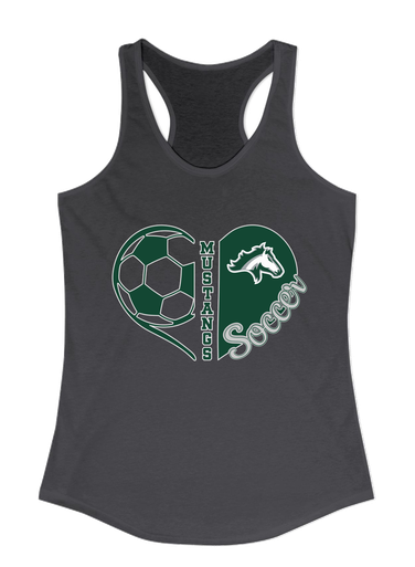Kennesaw Mustangs Heart Soccer Women's Tank Top
