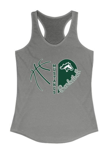 Kennesaw Mustangs Heart Basketball Women's Tank Top