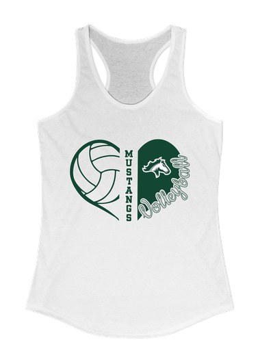 Kennesaw Mustangs Heart Volleyball Women's Tank Top
