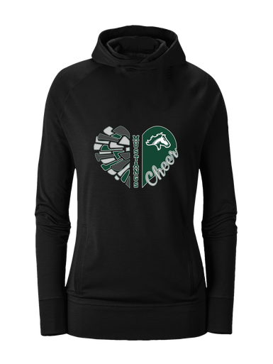 Kennesaw Mustangs Heart Cheer Women's Hoodie