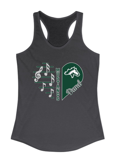 Kennesaw Mustangs Heart Band Women's Tank Top