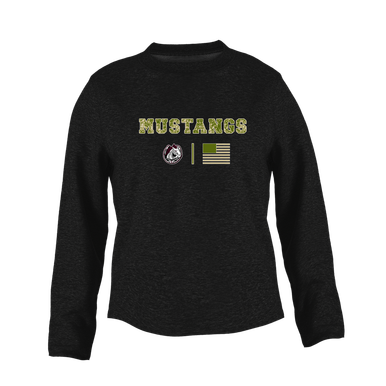 South Effingham Mustangs Camo Flag Women's Sweatshirt