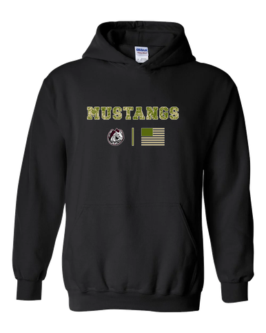 South Effingham Mustangs Camo Flag Men's Hoodie