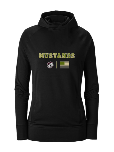 South Effingham Mustangs Camo Flag Women's Hoodie