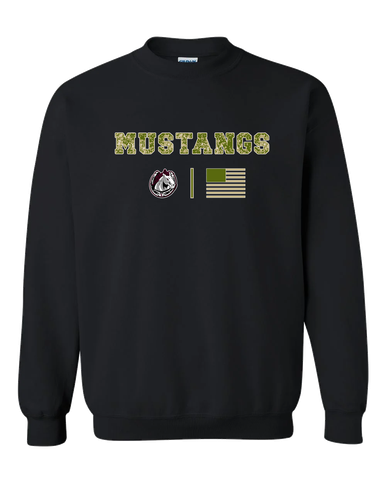 South Effingham Mustangs Camo Flag Men's Sweatshirt