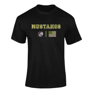 South Effingham Mustangs Camo Flag Men's SS T-Shirt