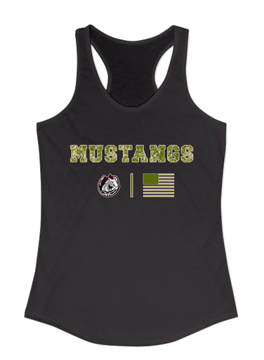 South Effingham Mustangs Camo Flag Women's Tank Top