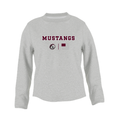 South Effingham Mustangs Team Colors Flag Women's Sweatshirt