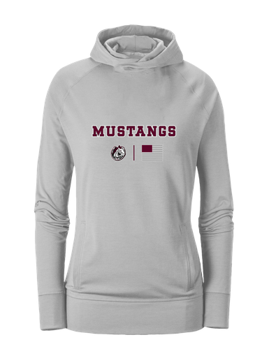 South Effingham Mustangs Team Colors Flag Women's Hoodie