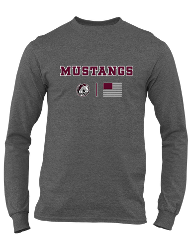 South Effingham Mustangs Team Colors Flag Men's Premium LS T-Shirt