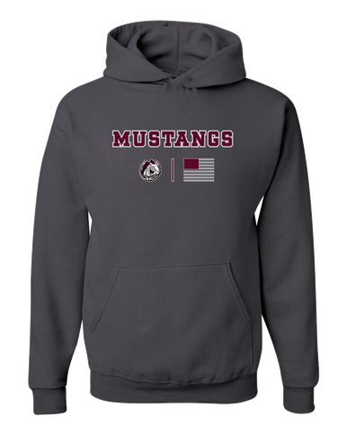 South Effingham Mustangs Team Colors Flag Men's Premium Hoodie