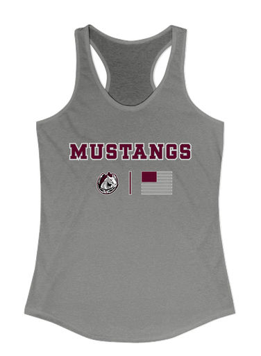 South Effingham Mustangs Team Colors Flag Women's Tank Top