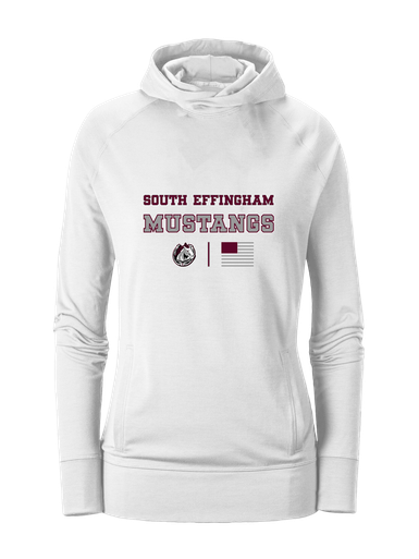 South Effingham Mustangs Spirit Flag Women's Hoodie